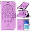 Galaxy S6 Case, KMETY(TM)[Wrist Strap]PU Flip Stand Credit Card ID Holders Wallet Leather Case Cover for Samsung Galaxy S6 [Dreamcatcher purple]