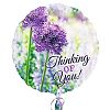 Anagram 18 Inch Thinking Of You Allium Circle Foil Balloon (One Size) (Multicolored)