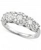 Diamond Five Cluster Ring (1 ct. t. w. ) in 14k White Gold