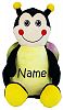 Personalized Stuffed Bumble Bee with Embroidered Name