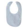 Magnificent Baby Quilted Diamond Bib, Blue, One Size