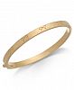 kate spade new york Gold-Tone Engraved Bow Bangle Bracelet
