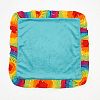 One Grace Place Terrific Tie Dye Binky Blanket, Aqua Blue, Royal Blue, Purple, Yellow, Green, Orange, Pink, Red and White by One Grace Place