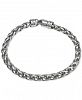 Esquire Men's Jewelry Wheat Chain Bracelet in Sterling Silver, Created for Macy's