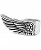 King Baby Men's Winged Ring in Sterling Silver