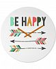 Deny Designs Chelcey Tate Be Happy Round Clock