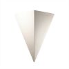 CER-1140W-CRK - Justice Design - Really Big Triangle Outdoor Sconce White Crackle Finish (Glaze)Glazed - Ambiance