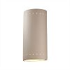CER-1195W-PATR - Justice Design - Ambiance - Really Big Cylinder with Perfs Open Top and Bottom Outdoor Wall Sconce Rust Patina E26 Medium Base IncandescentChoose Your Options - AmbianceG��
