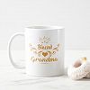 Gold Classical Ornament Blessed Grandma With Heart Coffee Mug