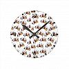 CHANGEABLE BACKGROUND COLOR-MUSIC INSTRUMENTS Round Clock