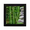 Zen Garden Meditation Monk Stones Bamboo Rest Keepsake Box
