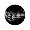 Chess Black White Chess Pieces King Chess Board Round Clock