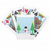 Christmas Snowman Bicycle Playing Cards