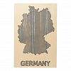 Germany map outline Manatee watercolor Wood Wall Art