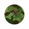 Camouflage Pattern Round Clock