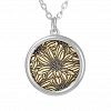 Floral Pattern Silver Plated Necklace