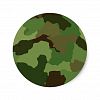 Camouflage Pattern Classic Round Sticker