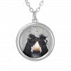 Funny Dog Silver Plated Necklace