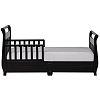 Dream On Me Toddler Bed with Storage Drawer, Black