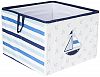 Bacati Little Sailor Storage Box, Large