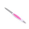 BITA Multifunctional 2-in-1 Nail File Dead Skin Peeling Fork Manicure Tool 1PC (Pink)