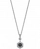 Diamond Hexagon Pendant Necklace (1/8 ct. t. w. ) in Sterling Silver
