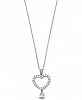 Giani Bernini Cubic Zirconia Heart & Teardorp Necklace in Sterling Silver, Created for Macy's