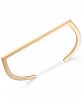 Simone I. Smith D-Shape Cuff Bangle Bracelet in 14k Gold over Sterling Silver