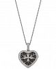 Diamond Locket Pendant Necklace (1/10 ct. t. w. ) in Sterling Silver