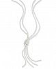 Charter Club Gold-Tone Imitation Pearl Knotted Lariat Necklace, Created for Macy's