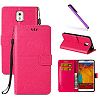 Galaxy Note 3 Case, LEECOCO Fancy 3D Relief Embossed Wallet Case with Card / Cash Slots [Kickstand] Shockproof Premium PU Leather Flip Case Cover for Samsung Galaxy Note 3 Elephant Rose