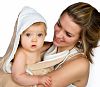 Snuggledry- Apron Baby Bath Towel (Oatmeal)