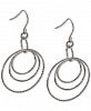 Giani Bernini Triple Hoop Drop Earrings in Sterling Silver, Created for Macy's