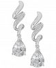White Topaz (2-1/2 ct. t. w. ) & Diamond Accent Drop Earrings in Sterling Silver