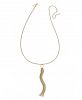Thalia Sodi Gold-Tone Pave Fringe Pendant Necklace, Created for Macy's