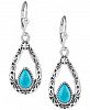 American West Turquoise Drop Earrings (2-5/8 ct. t. w. ) in Sterling Silver