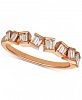 Le Vian Baguette Frenzy Diamond Baguette Ring (1/4 ct. t. w. ) in 14k Rose Gold