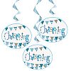 Unique Party Bunting Christening Hanging Decorations (Pack Of 3) (One Size) (Pink)