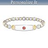 Medical Alert Prescription Personalized Women's Bracelet