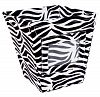 Trend Lab Fabric Storage Bin, Zebra Print, Small