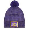 Los Angeles Lakers New Era NBA On Court All-Star Pom Knit Hat