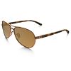 Tie Breaker - Rose Gold - Brown Gradient Polarized Lens Sunglasses-No Color
