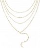Thalia Sodi Gold-Tone Multi-Layer Choker Lariat Necklace, 16"+ 3" extender, Created for Macy's