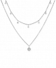 Diamond Drop Layered 15-3/4" Necklace (1/2 ct. t. w. ) in 14k White Gold