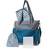 Fisher-Price Athleisure Teal and Grey Diaper Bag by Fisher-Price