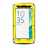 LOVE MEI Outdoor Shockproof Dropproof Rainproof Aluminum Metal&Silicone&Gorilla Glass Cover Case for Sony Xperia XA (Yellow)