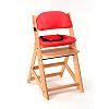 Keekaroo Height Right Kids High Chair with Comfort Cushions, Natural/Cherry