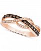 Le Vian Chocolatier Diamond Braided Ring (1 ct. t. w. ) in 14k Rose Gold