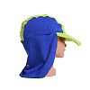 UTTER Beach Baby Sun Protection Hat3 UPF 50+ Boy Girl Swimming Cap, B(0-24M), Blue Green