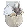 Organic Baby Gift Basket - Gender Neutral Baby Gifts - Newborn Essentials and Stuffed Monkey